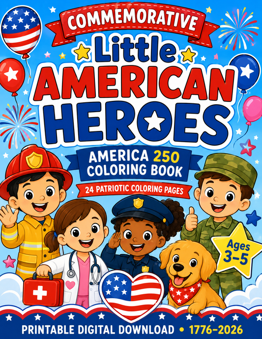 Coloring Book | American Heroes Pre-School Coloring Book Vol2