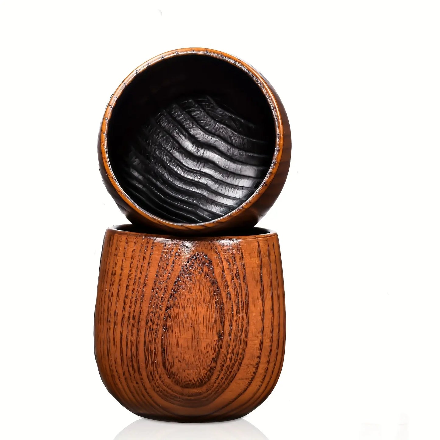 2Pcs Wooden Whiskey Glass Gifts for Men - Charred Wood Bourbon Whiskey Glasses, Perfect for Men Who Have Everything, Gift for Dad or Boyfriend on Father'S Day,Birthday, Christmas, Thanksgiving.