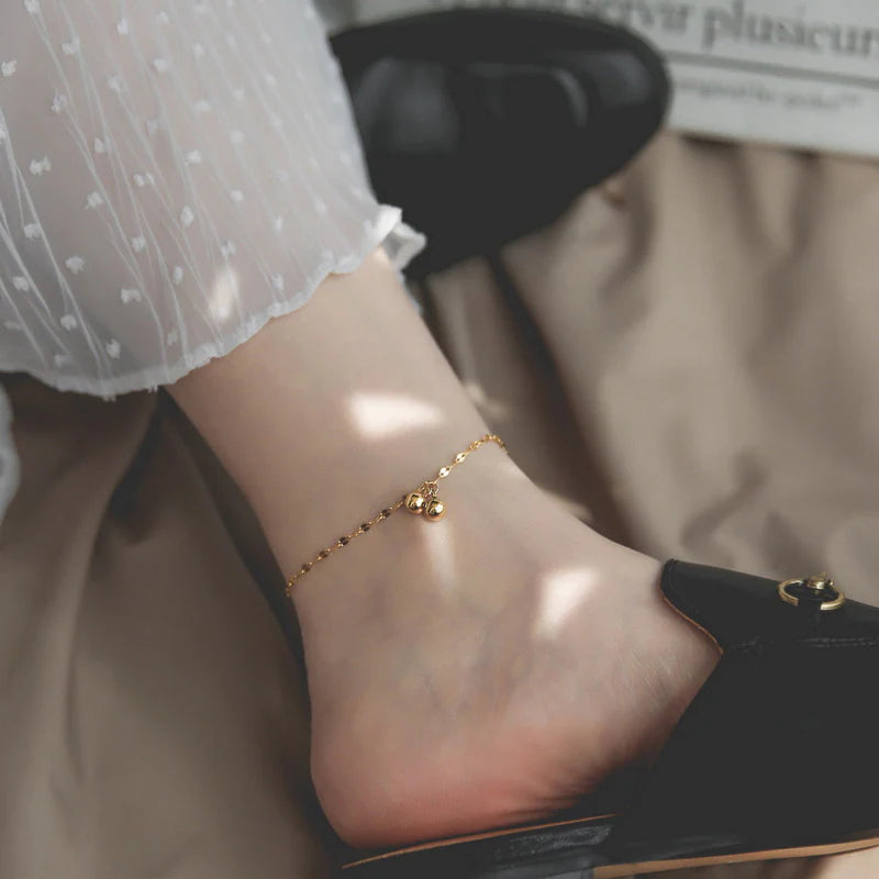 Dainty Ball Pendant Anklets - Waterproof Beach Jewelry