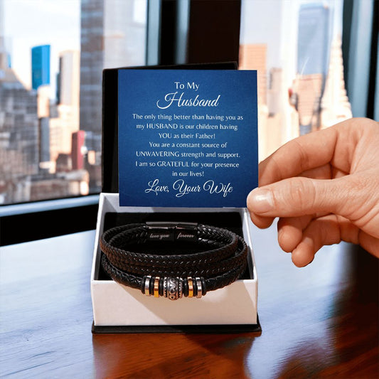 TO MY HUSBAND | LOVE YOU FOREVER BRACELET |