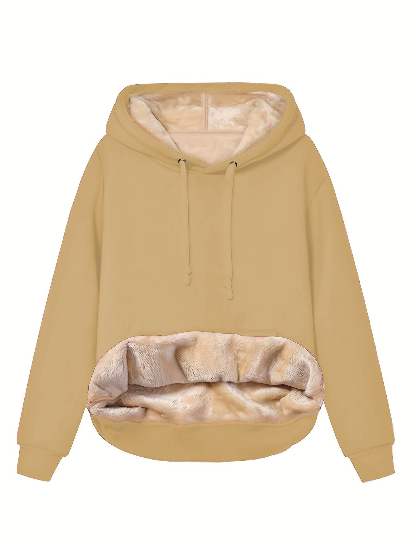 Fleece Pocket Hoodie Sweatshirt Jacket