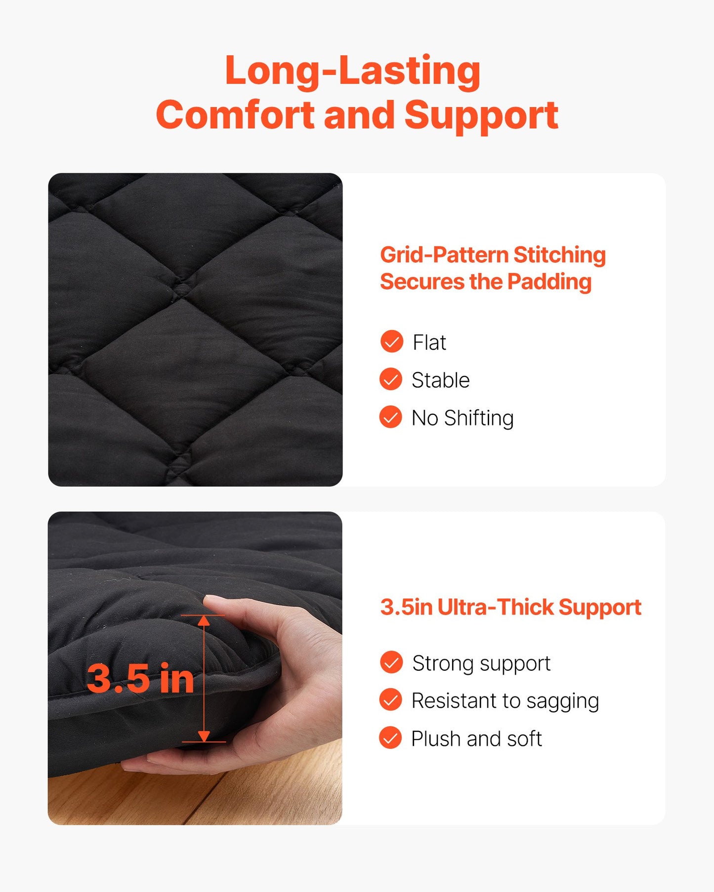 Japanese Tatami Mat, Twin Size, Foldable Futon