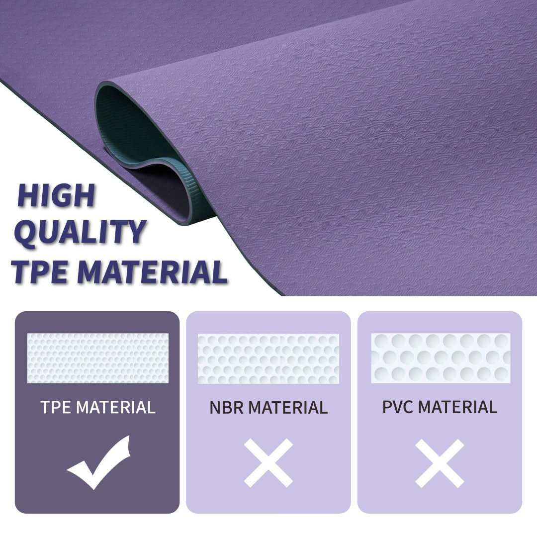 Yoga Mat | Exercise Floor Mat | Non-Slip 72 X 24