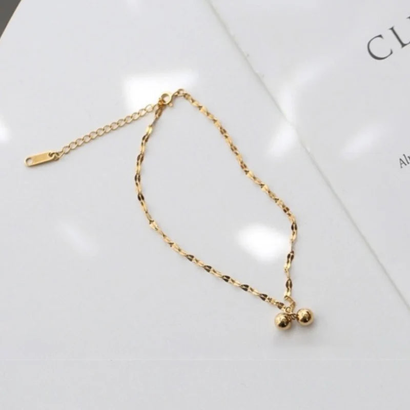 Dainty Ball Pendant Anklets - Waterproof Beach Jewelry