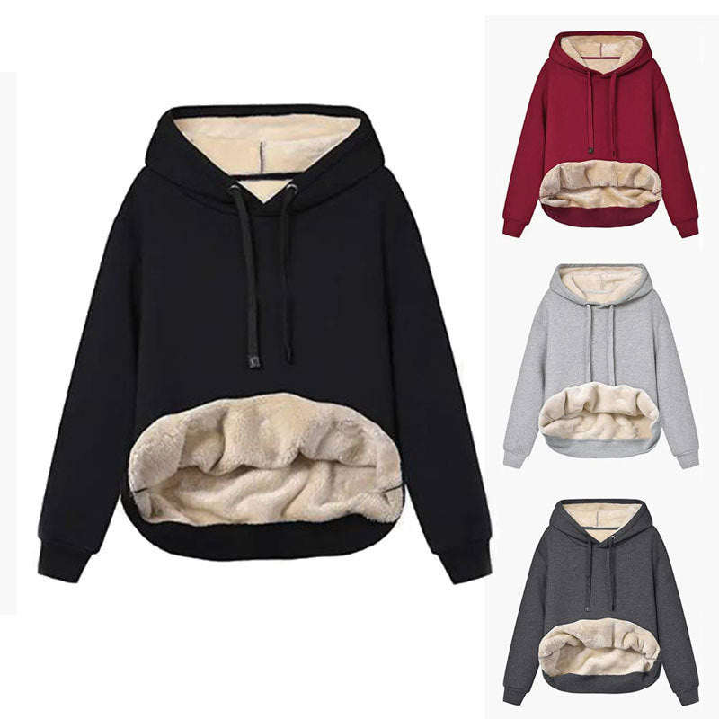Fleece Pocket Hoodie Sweatshirt Jacket