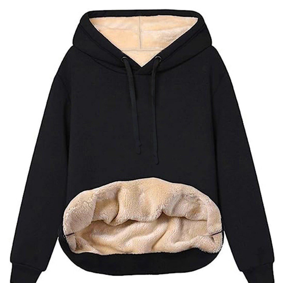Fleece Pocket Hoodie Sweatshirt Jacket