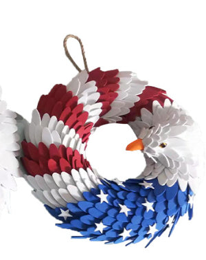 American Eagle Garland Door Decoration | Patriotic Collection