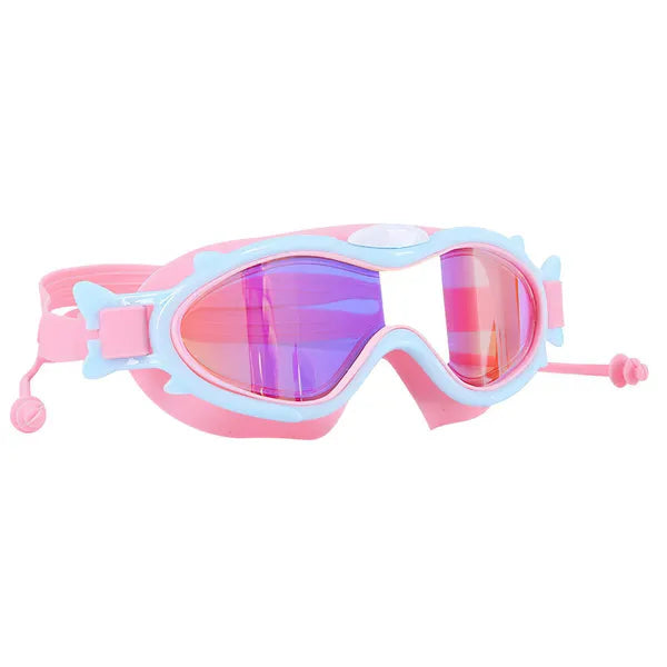 Kids Swim Goggles with Ear Plugs – UV Protection, Anti-Fog, Leak-Proof, Wide View (Ages 3-16)