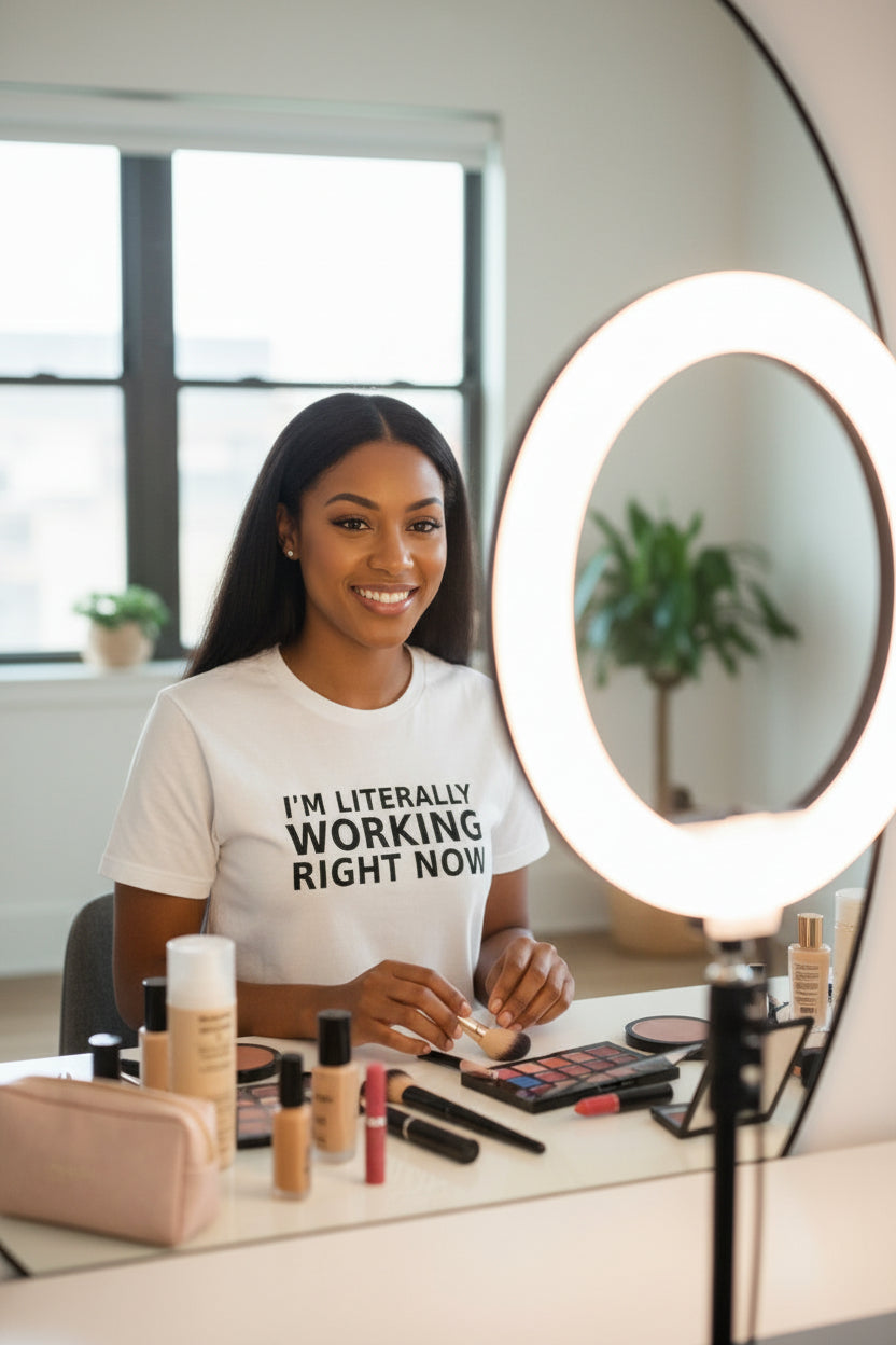 I'm Literally Working T-Shirt WHITE