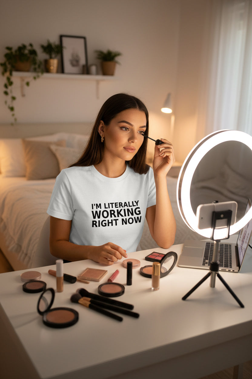 I'm Literally Working T-Shirt WHITE