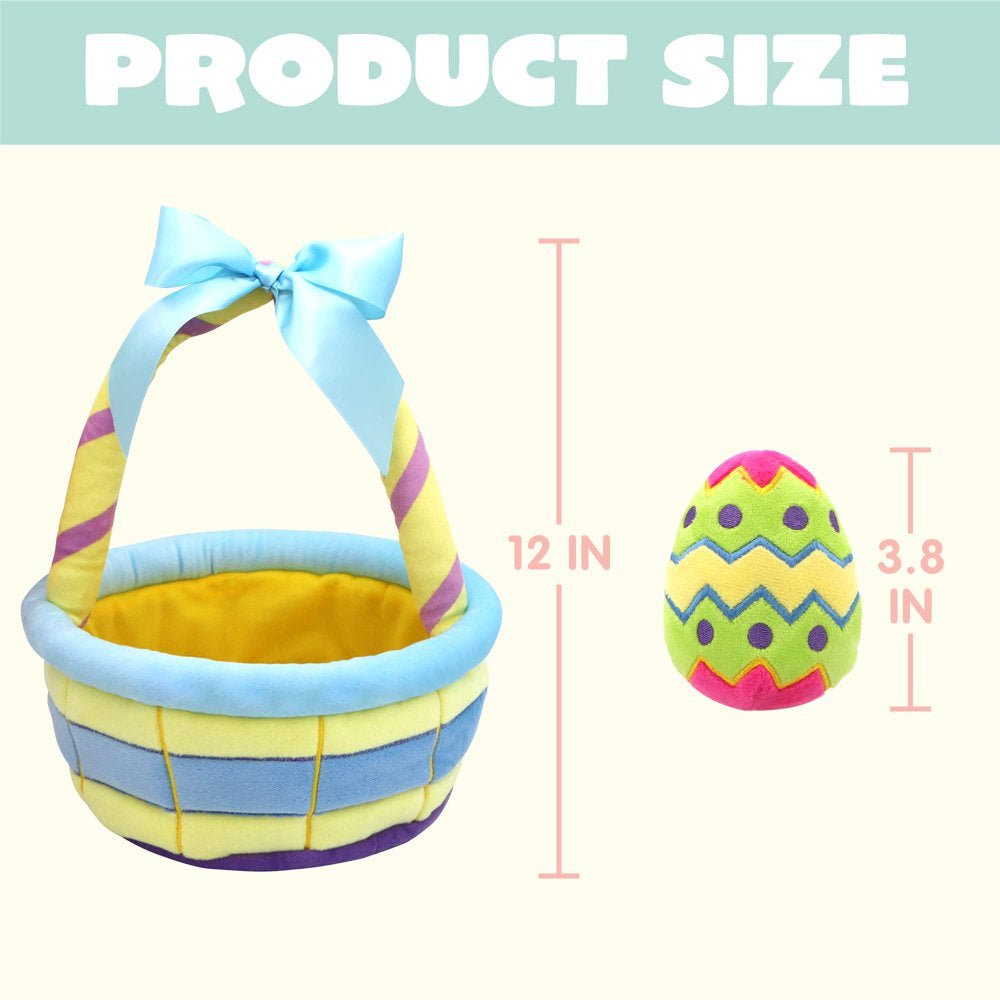 7Pcs Easter Basket Plushies for Baby,Easter Basket Stuffers Fillers,Soft Plush Toys for Kids Birthday Gifts,Easter Party Favors,Easter Egg Hunt,Plush for Toddler & Kids of All Ages