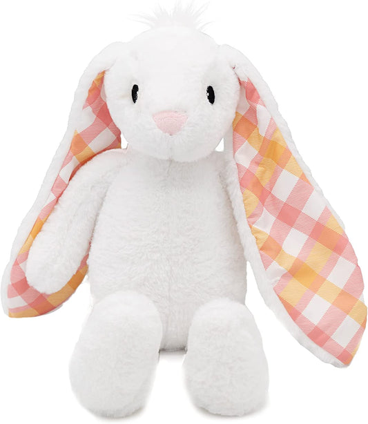 Plush Easter Bunny Cuddly, Soft, Embroidered Stuffed Animal Toy for Newborns, Boys, & Girls, 18 Inch